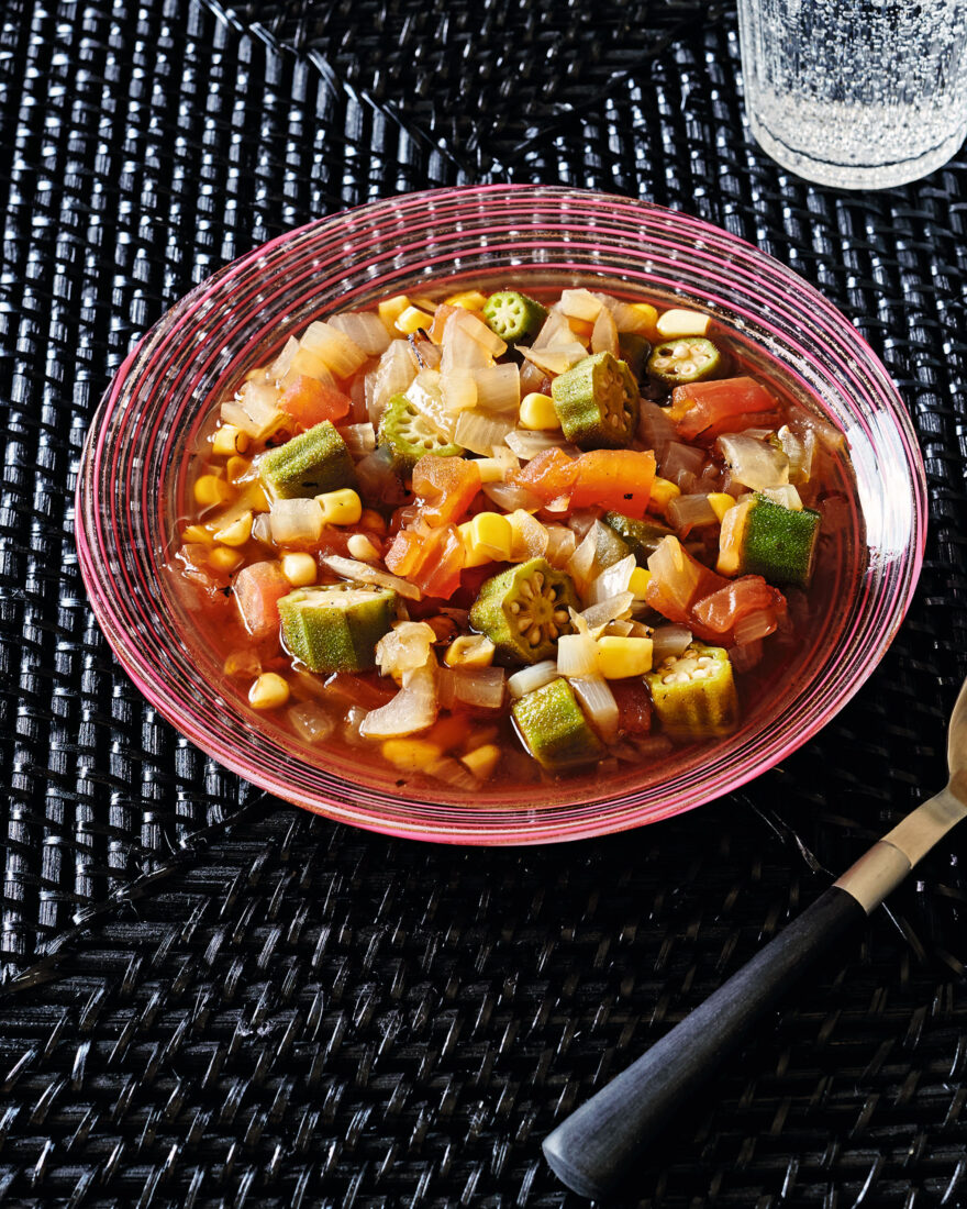 A bowl of succotash
