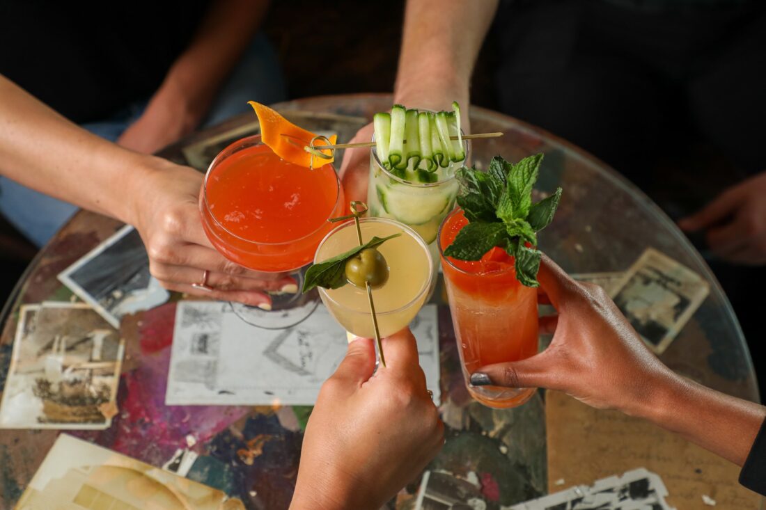 Four cocktails